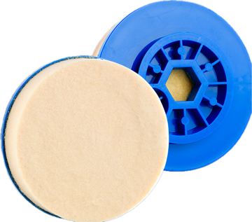Roda de Feltro — 100 mm (4") · caracol