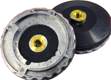 Suporte Caracol de Alumínio — 100 mm (4") / 125 mm (5") · M14 / caracol